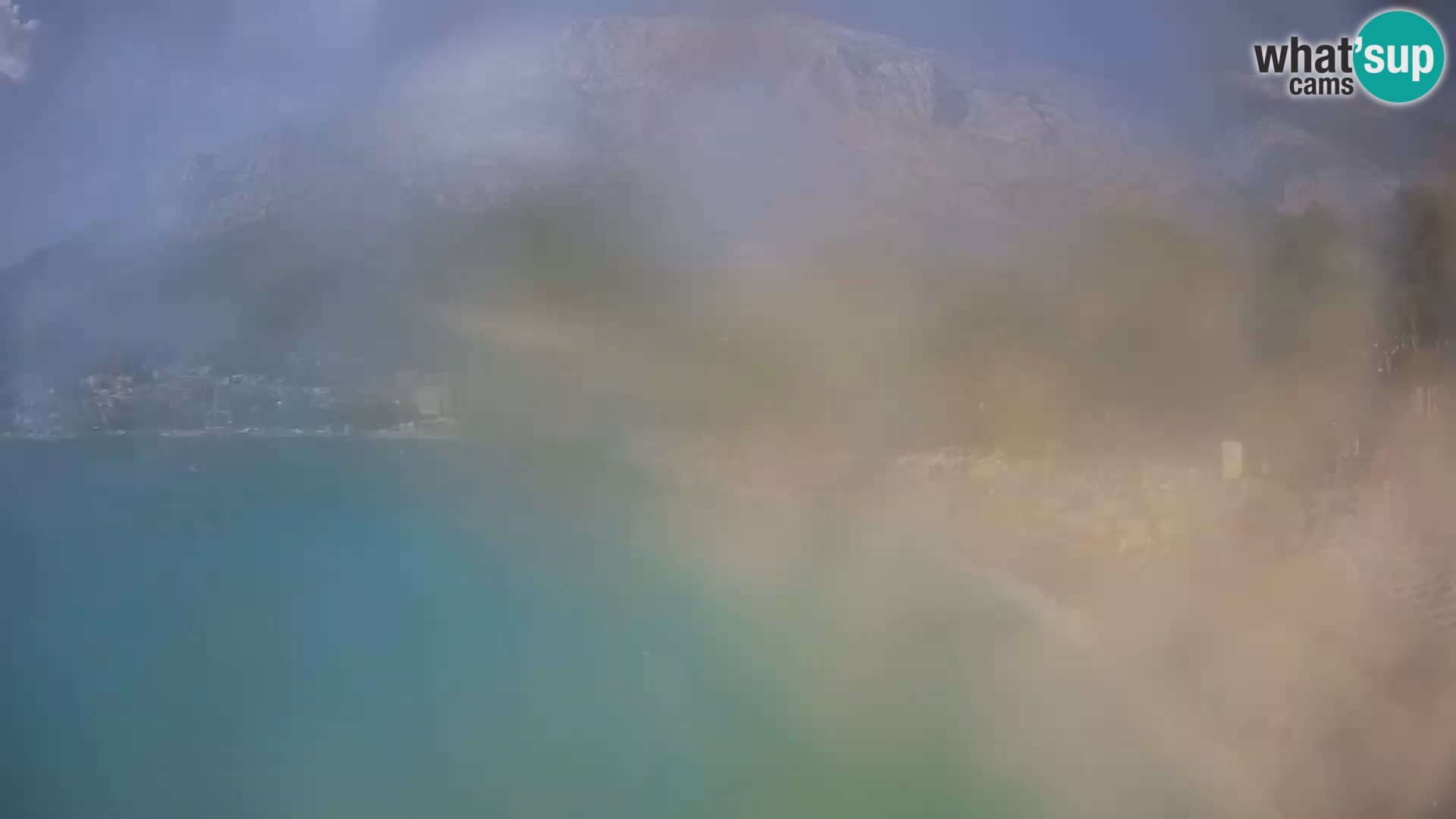Web kamera – Baška Voda – Borik, pogled na plažu Nikolina