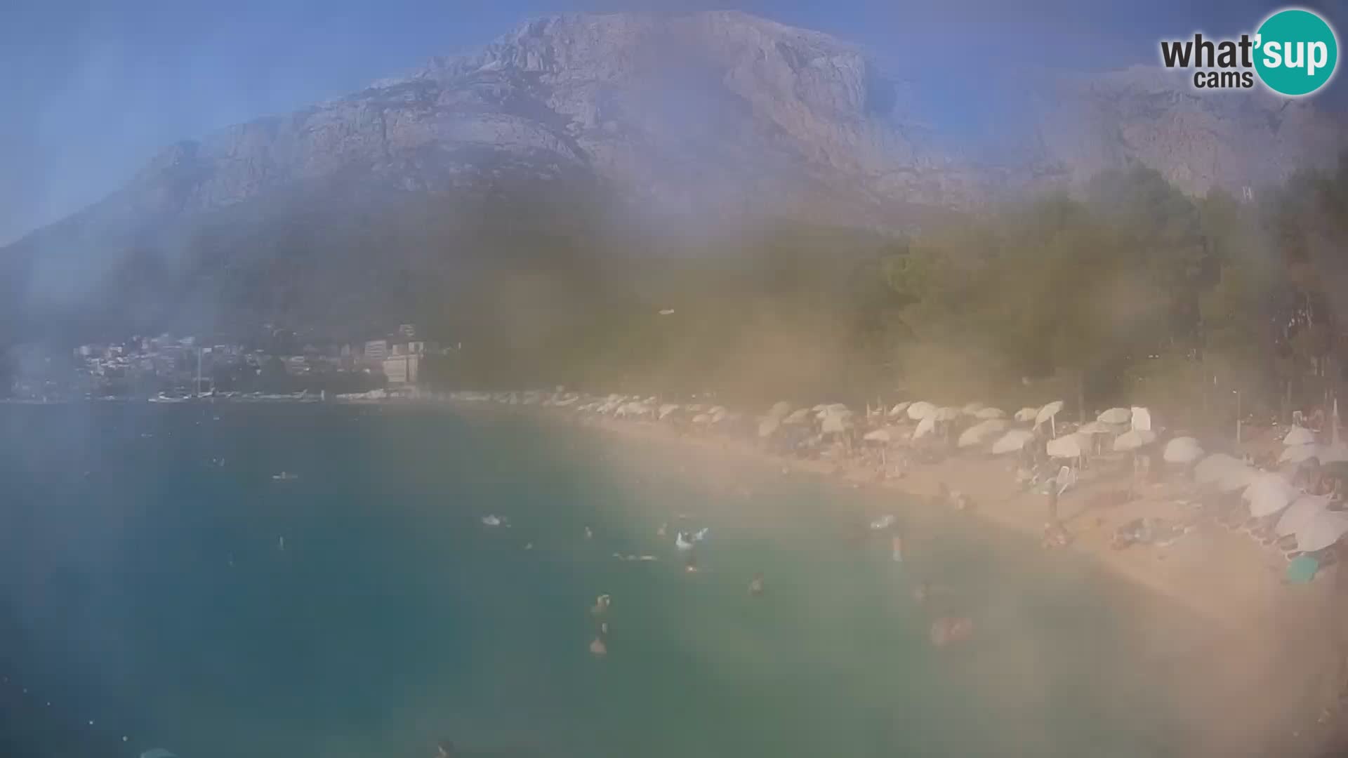 Webcam Baška Voda – Borik, plage Nikolina