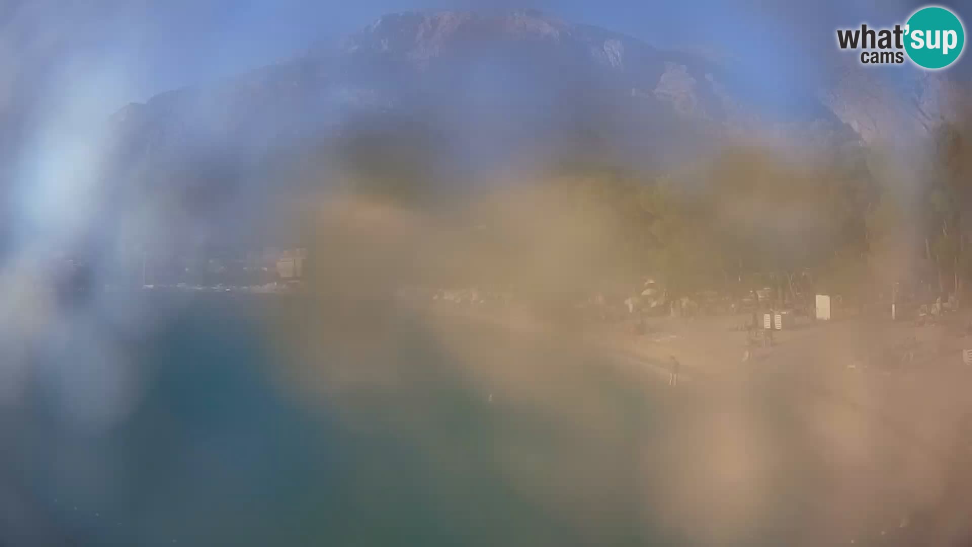 Web kamera – Baška Voda – Borik, pogled na plažu Nikolina