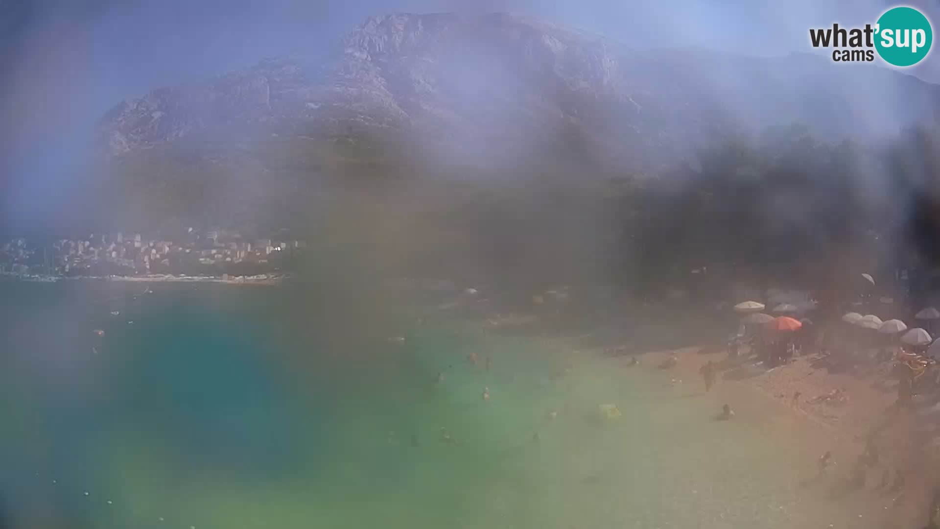 Webcam Live – Baška Voda – Borik, spiaggia Nikolina