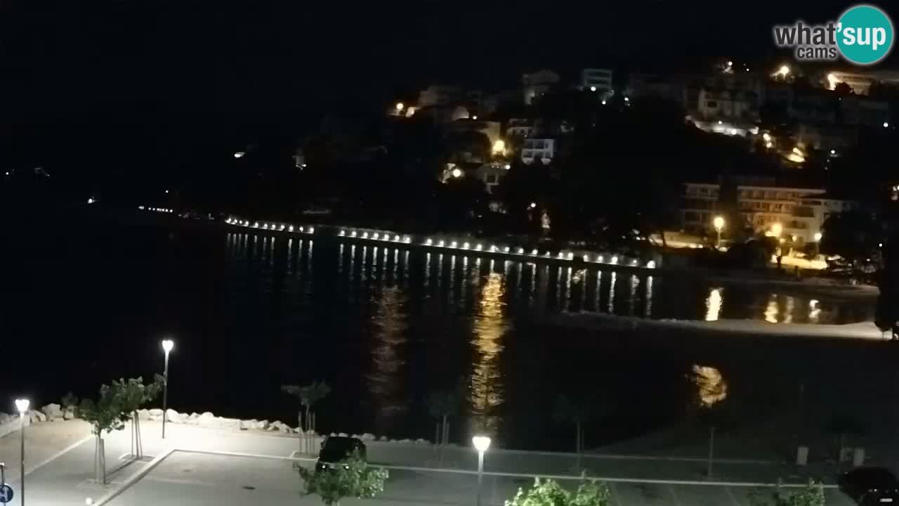 Baška Voda livecam – plage Podluka