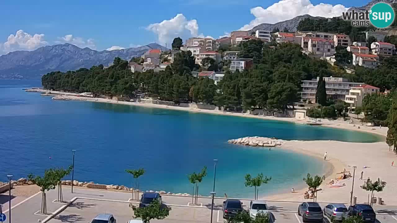 Baška Voda v živo – plaža Podluka