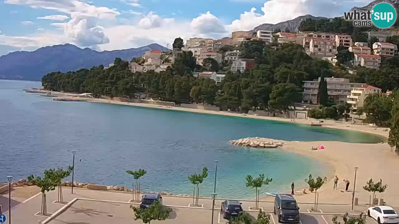 Baška Voda v živo – plaža Podluka