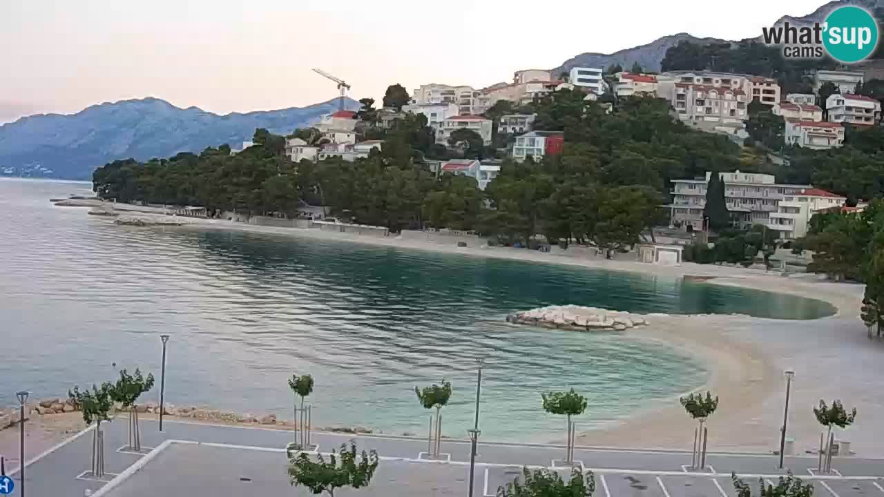 Baška Voda webcam – Podluka strand