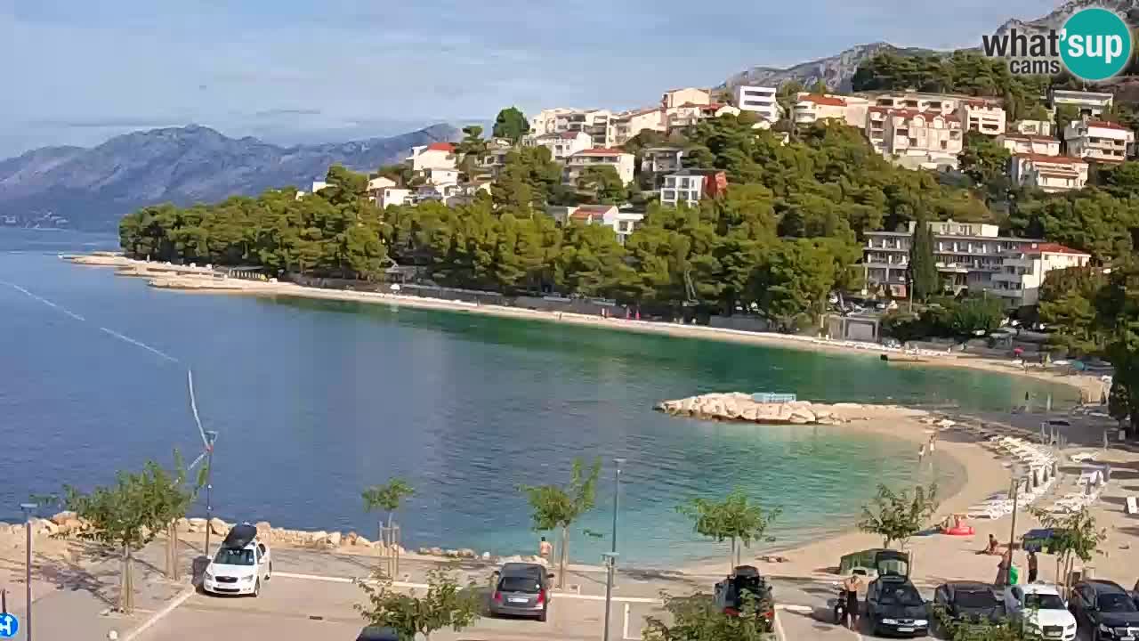 Baška Voda webcam – Podluka strand