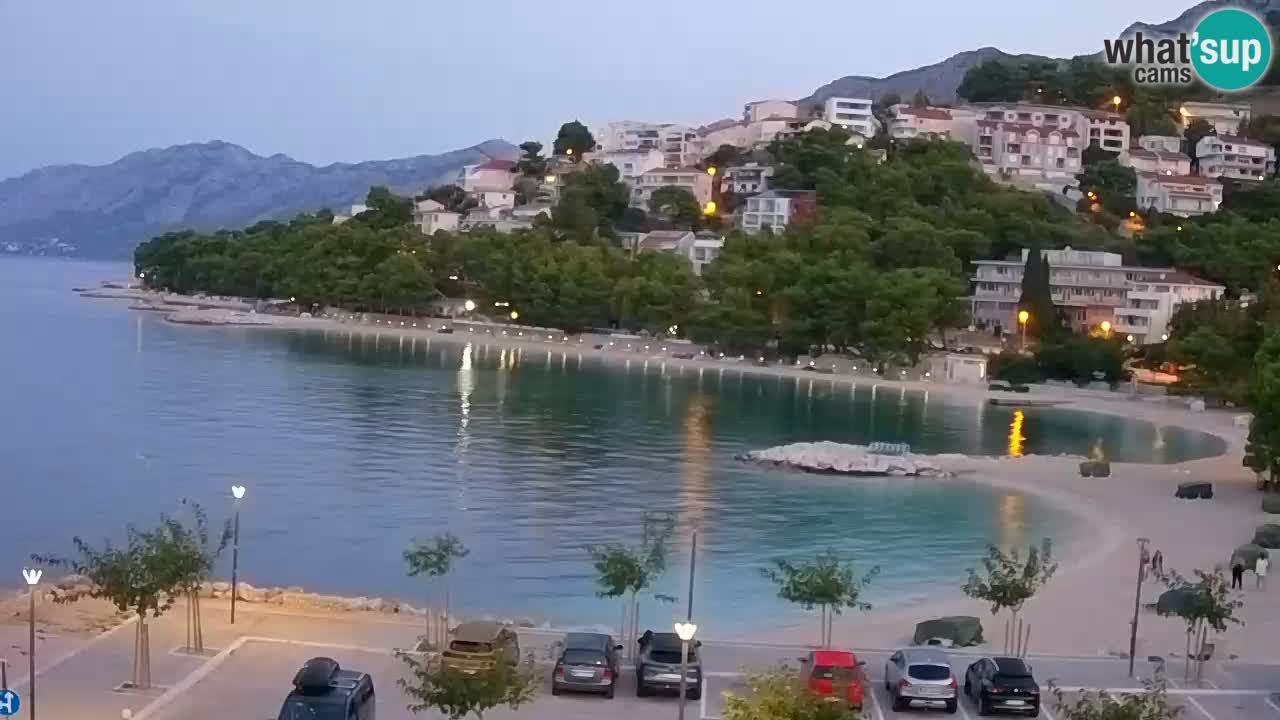 Baška Voda live | webcam spiaggia Podluka