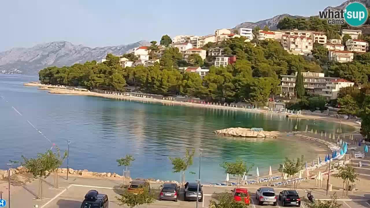 Baška Voda u živo | web kamera plaža Podluka