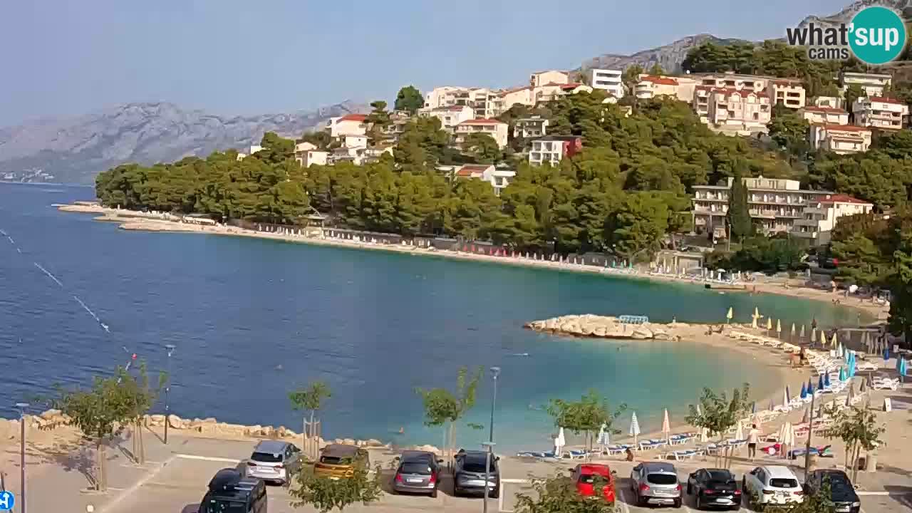 Baška Voda livecam plage Podluka