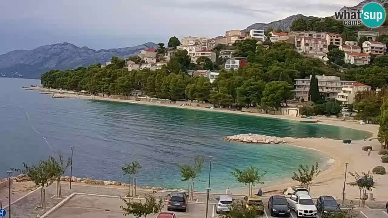 Baška Voda livecam plage Podluka