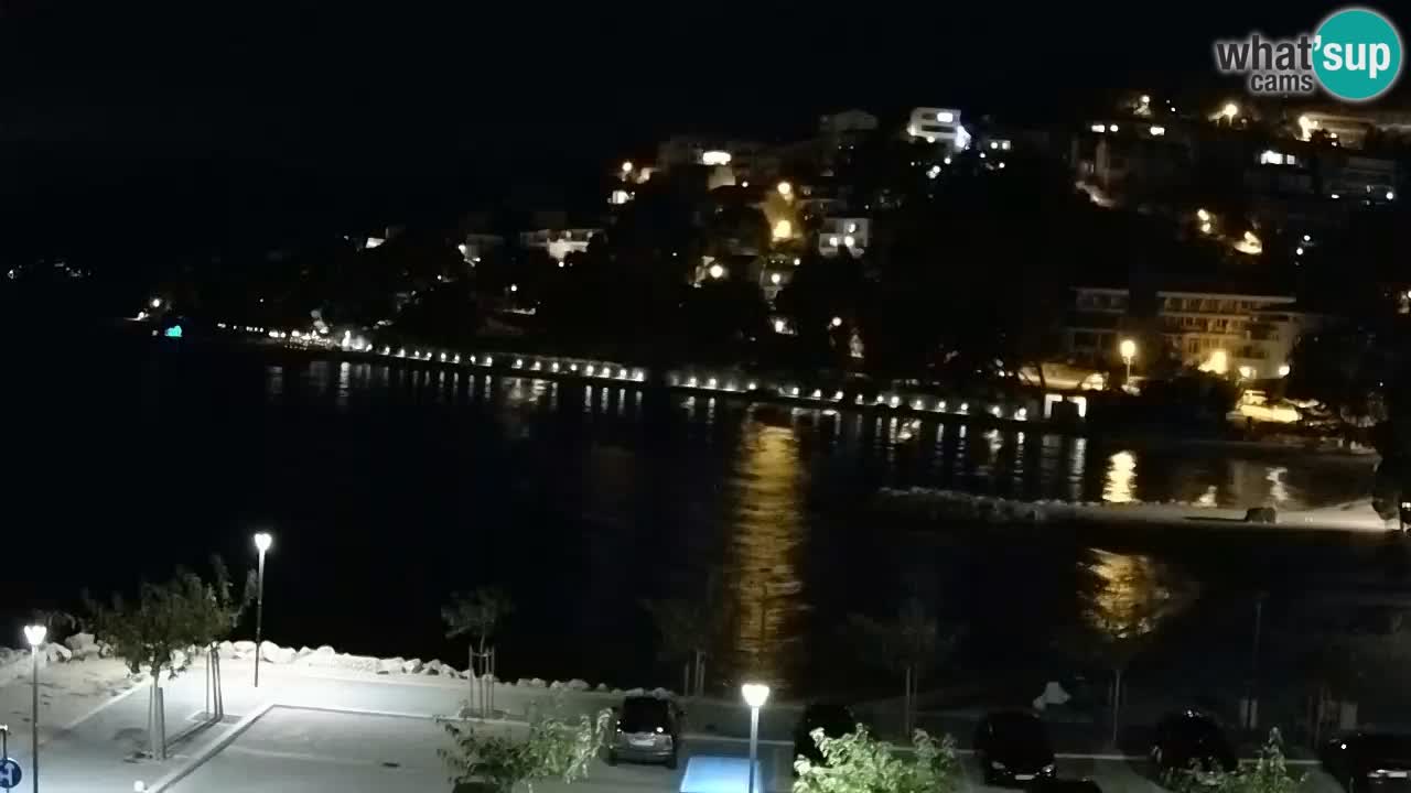 Baška Voda live | webcam spiaggia Podluka