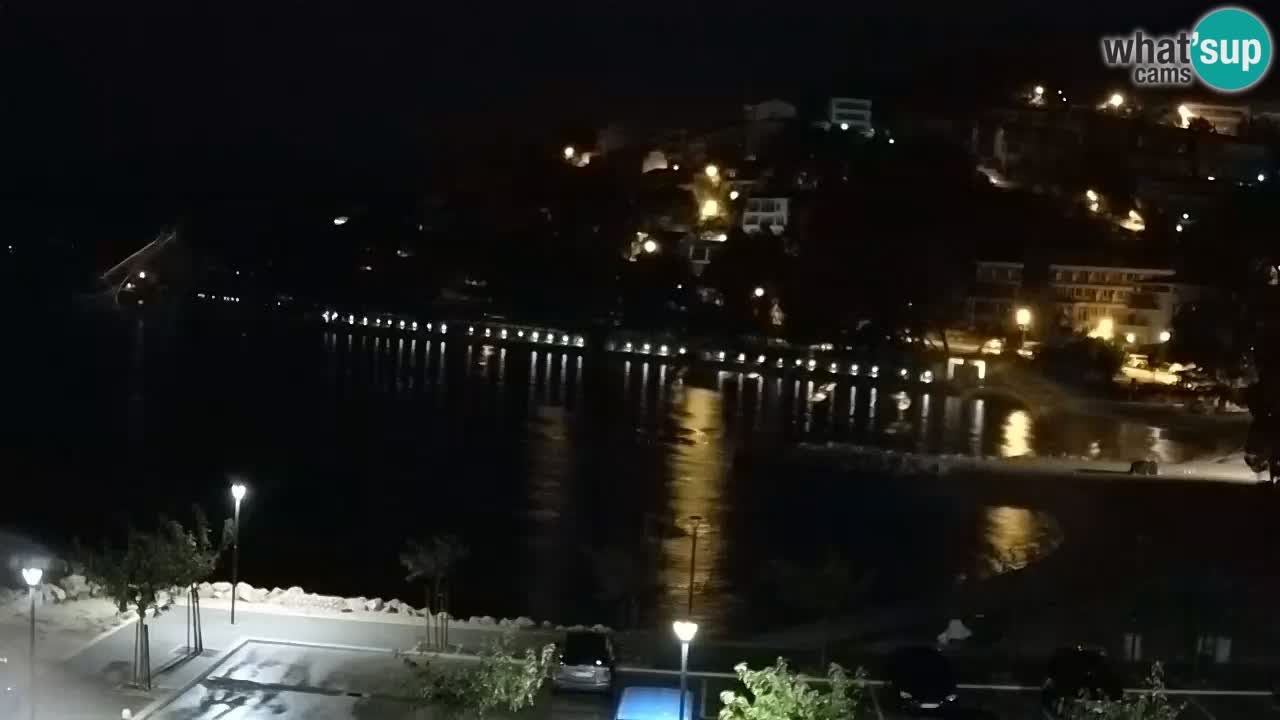 Baška Voda livecam plage Podluka