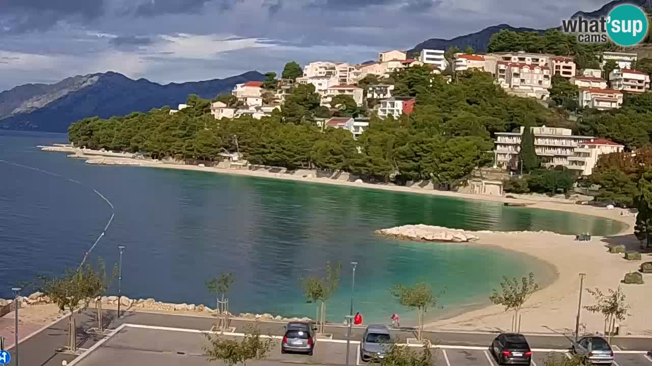 Baška Voda livecam plage Podluka