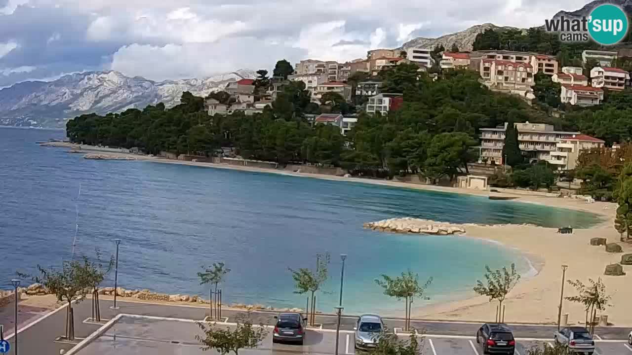 Baška Voda v živo | kamera Podluka plaža