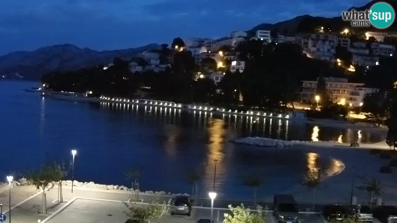 Baška Voda livecam – plage Podluka