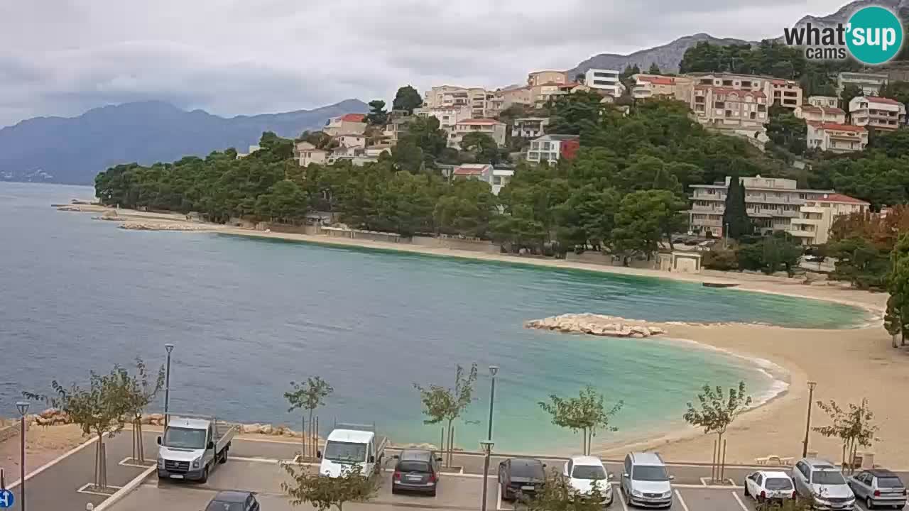 Baška Voda | webcam Podluka Strand