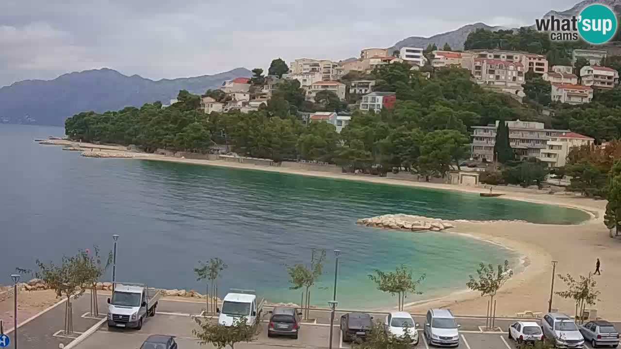 Baška Voda livecam plage Podluka