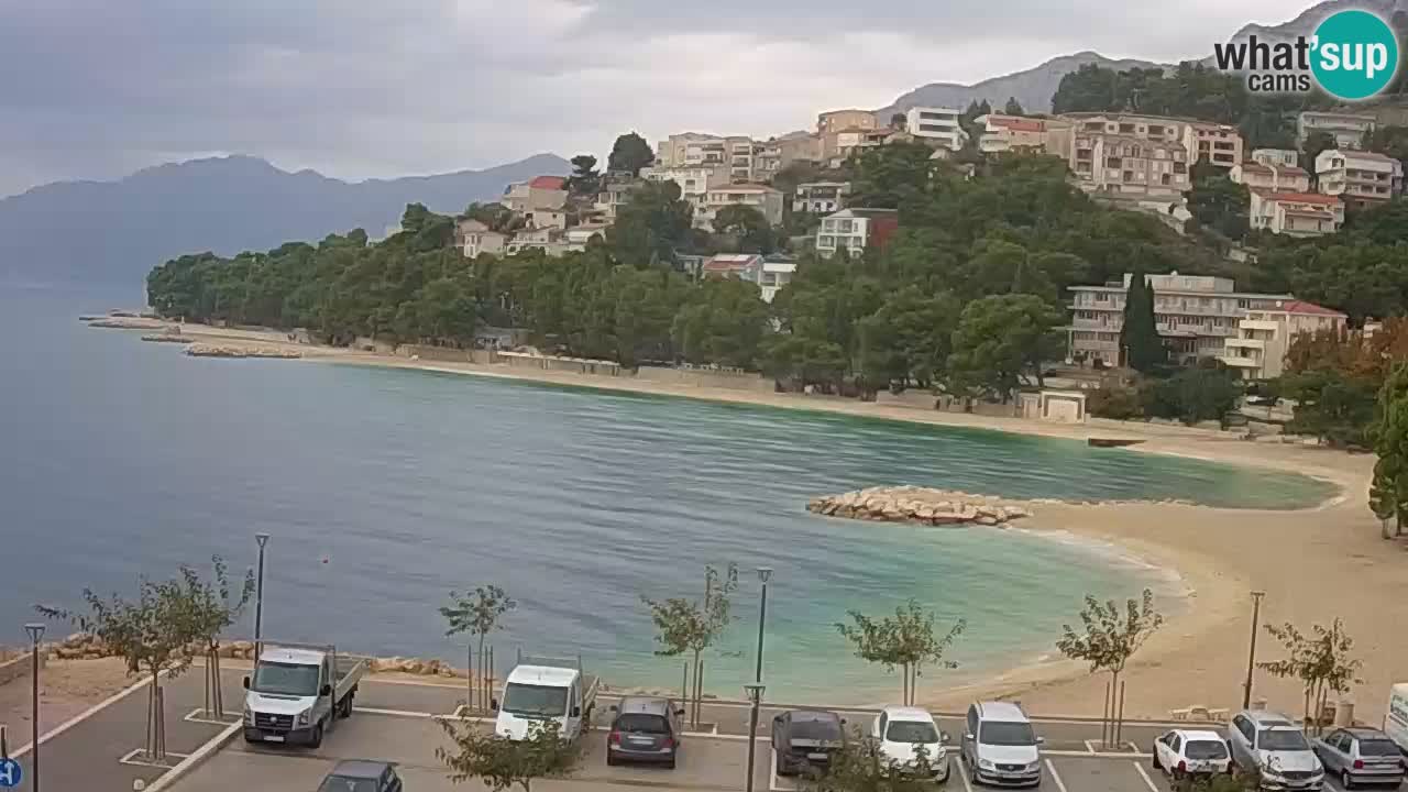 Baška Voda | webcam Podluka Strand