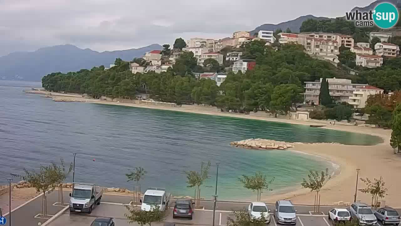 Baška Voda live | webcam spiaggia Podluka