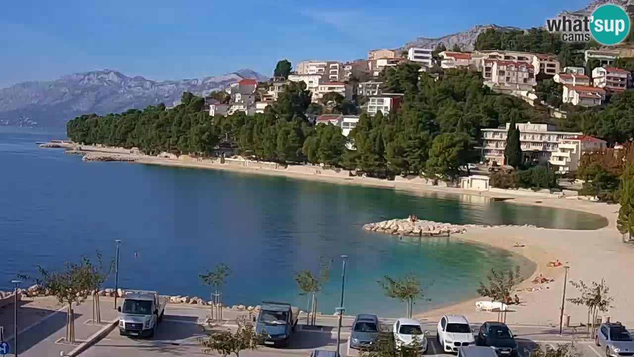 Baška Voda | webcam Podluka Strand