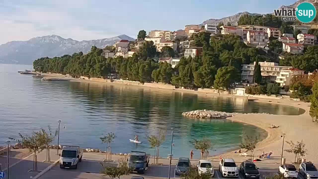 Baška Voda live | webcam spiaggia Podluka