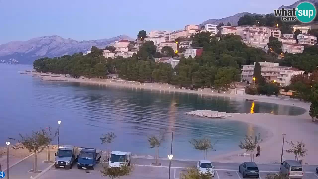 Baška Voda | webcam Podluka Strand