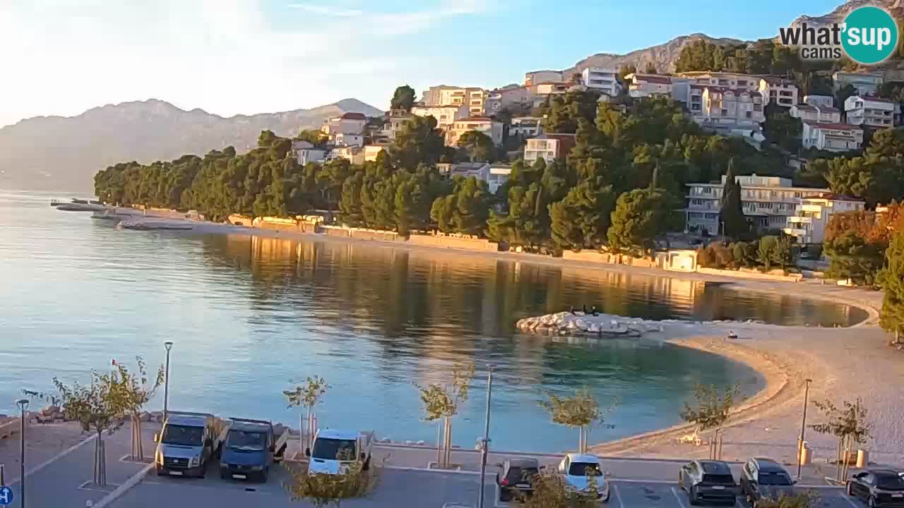 Baška Voda | webcam Podluka Strand