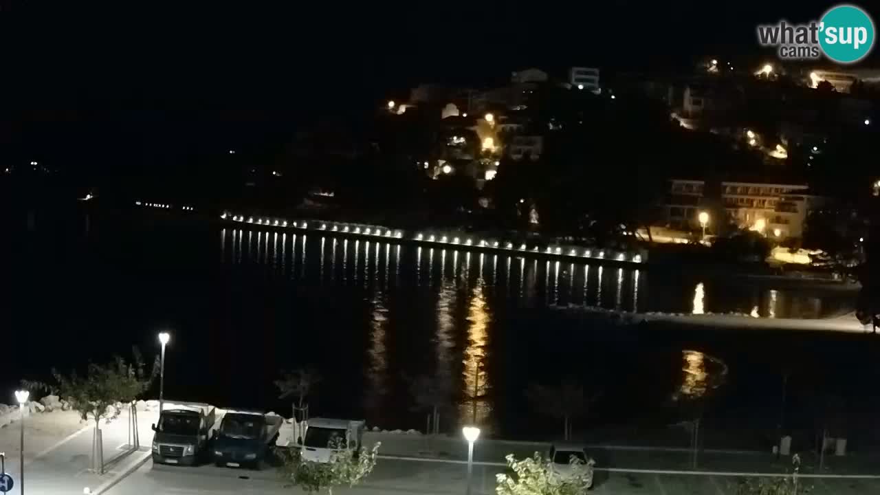 Baška Voda livecam plage Podluka