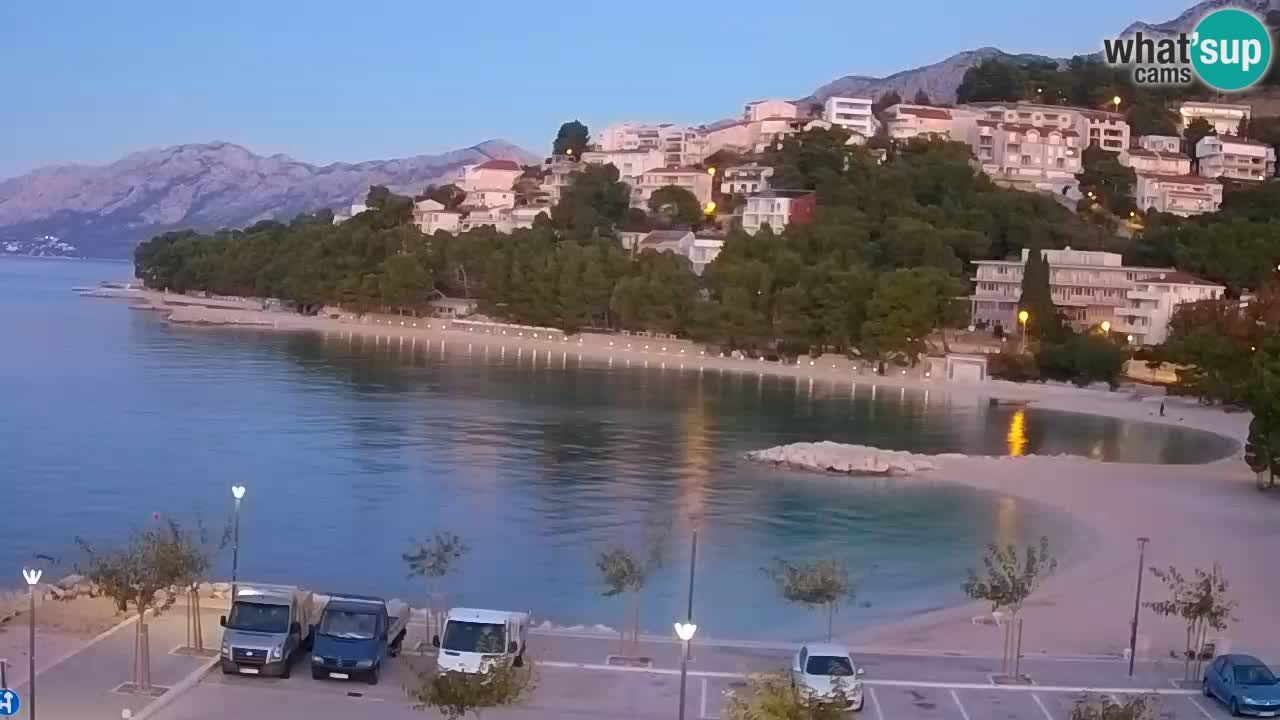 Baška Voda v živo | kamera Podluka plaža