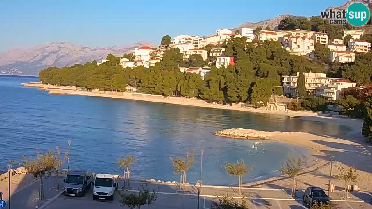 Baška Voda u živo | web kamera plaža Podluka