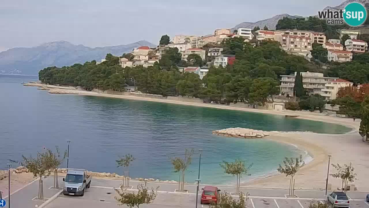 Baška Voda v živo | kamera Podluka plaža