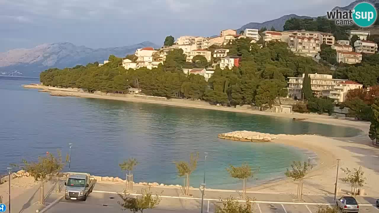 Baška Voda u živo | web kamera plaža Podluka