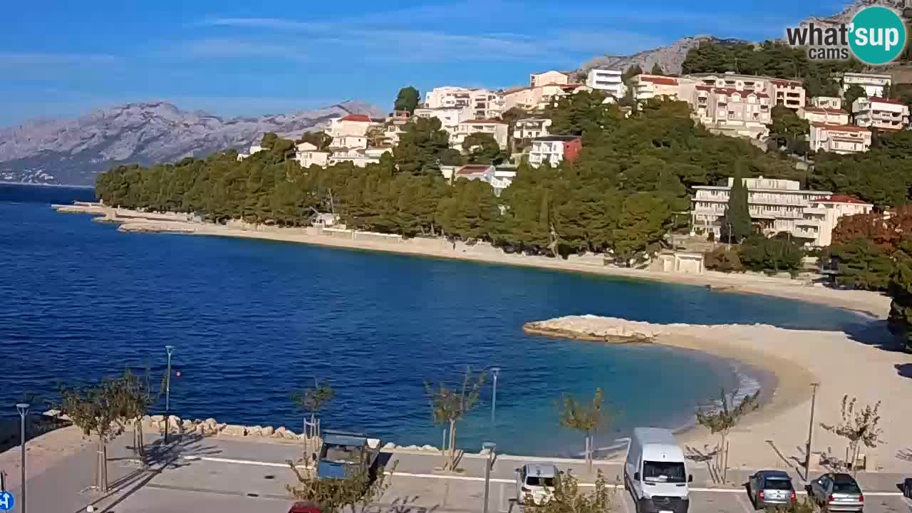 Baška Voda | webcam Podluka Strand