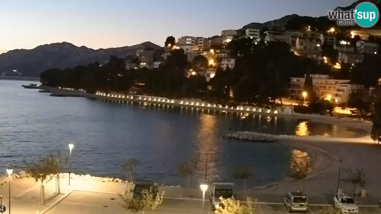 Baška Voda live | webcam spiaggia Podluka