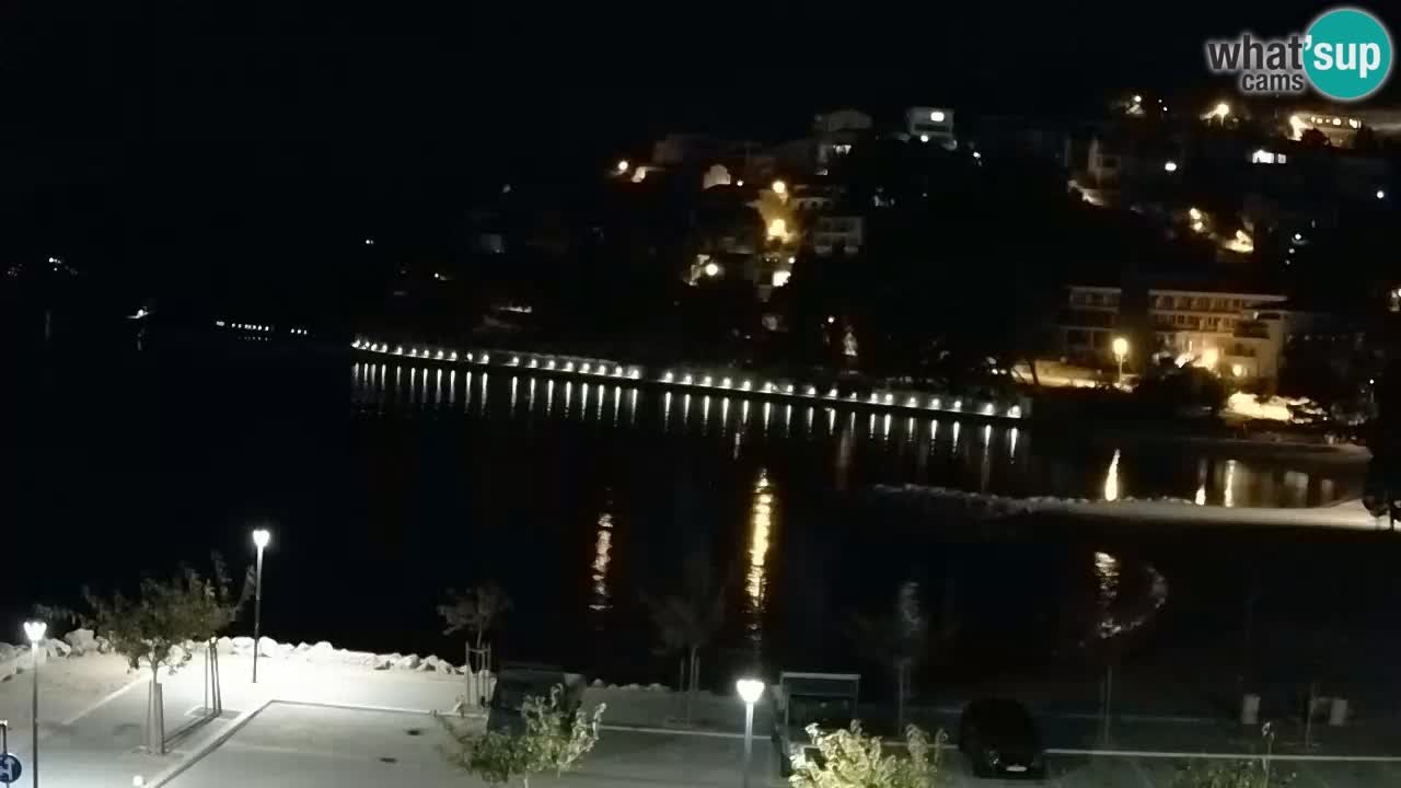 Baška Voda livecam plage Podluka