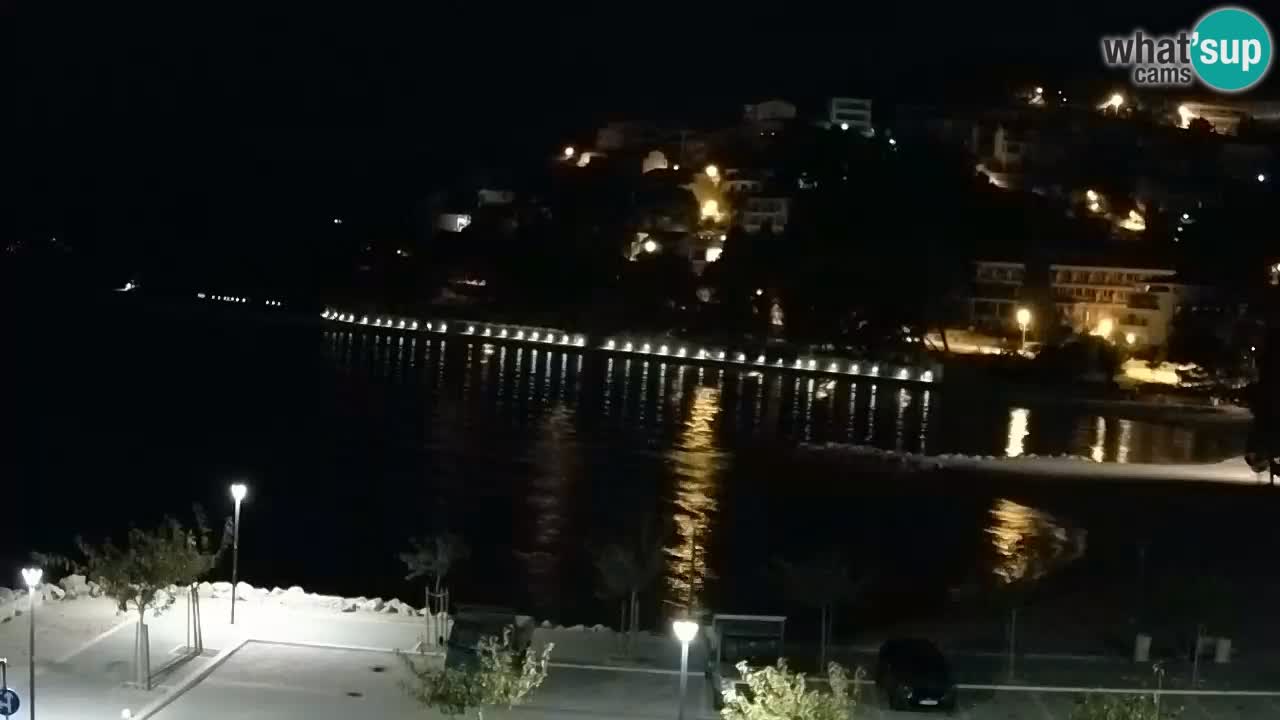 Baška Voda livecam plage Podluka