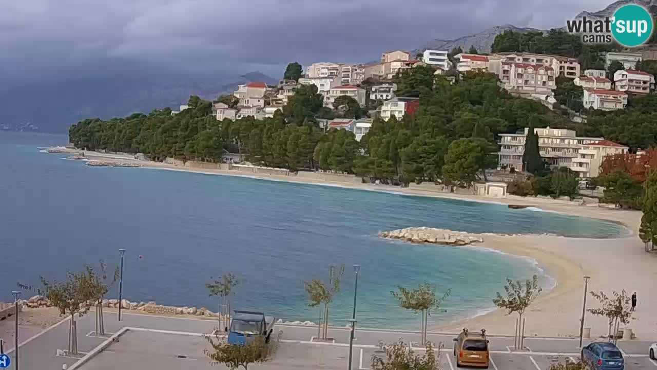 Baška Voda live | webcam spiaggia Podluka