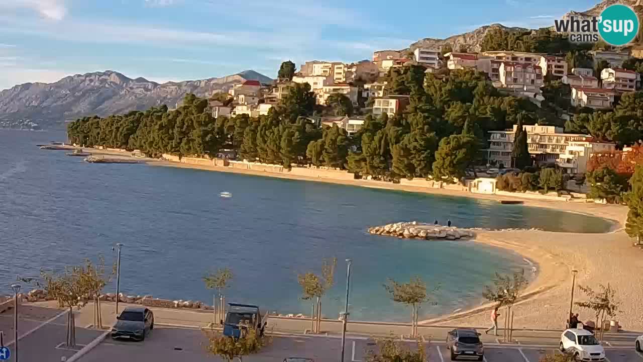 Baška Voda u živo | web kamera plaža Podluka