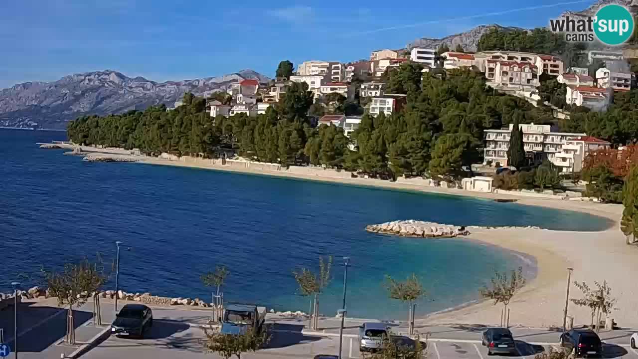 Baška Voda | webcam Podluka Strand