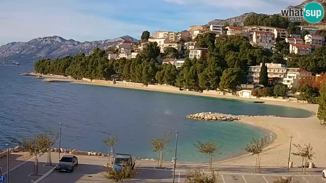 Baška Voda | webcam Podluka Strand