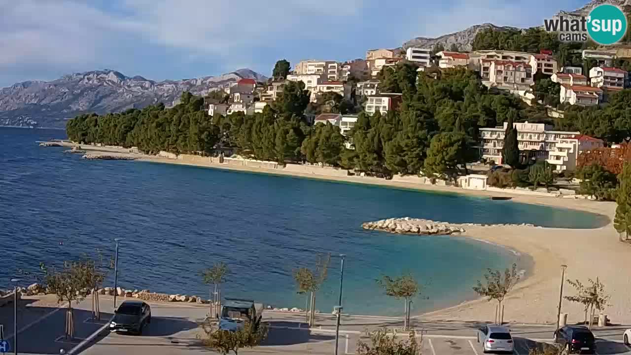 Baška Voda live | webcam spiaggia Podluka