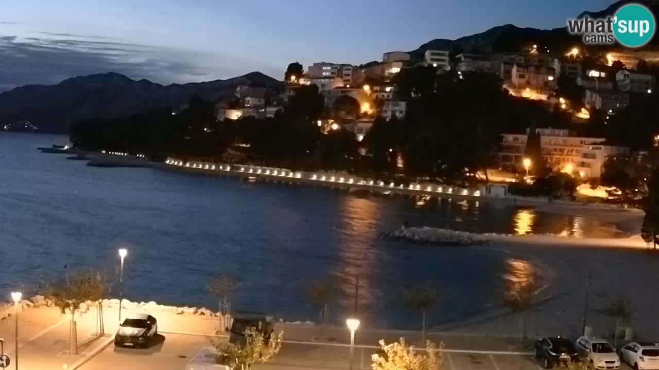 Baška Voda v živo | kamera Podluka plaža