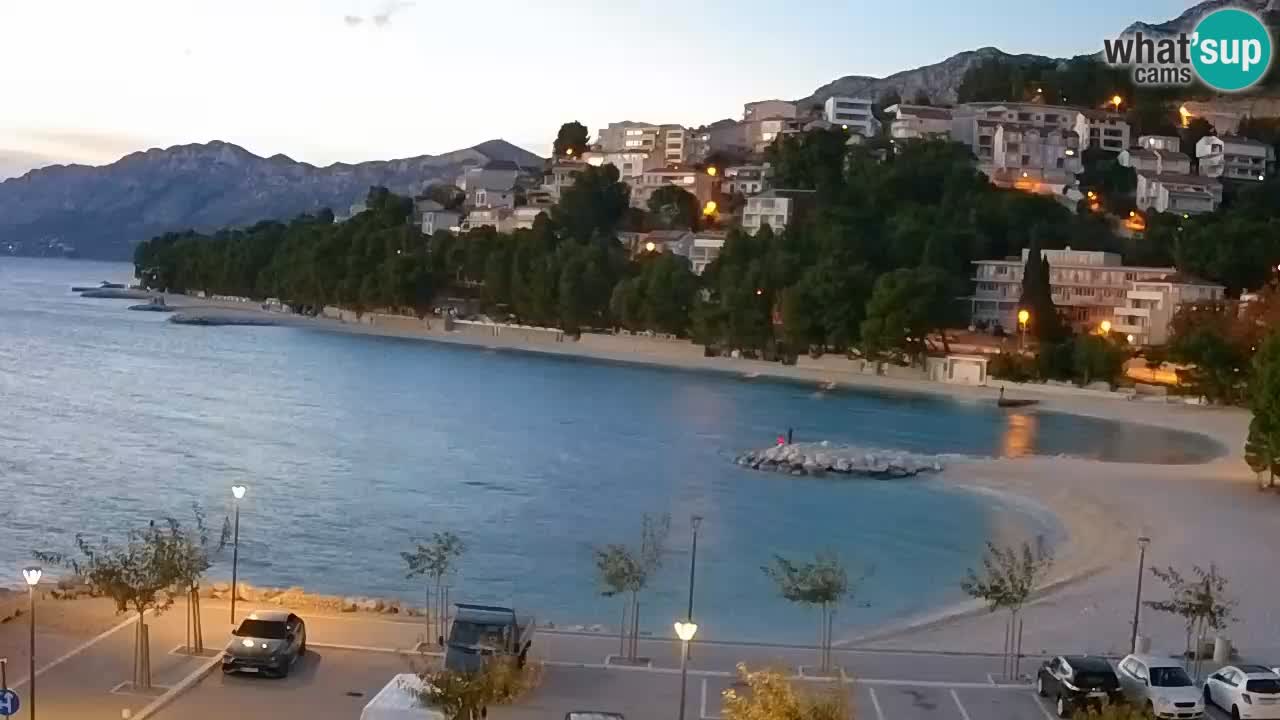 Baška Voda | webcam Podluka Strand