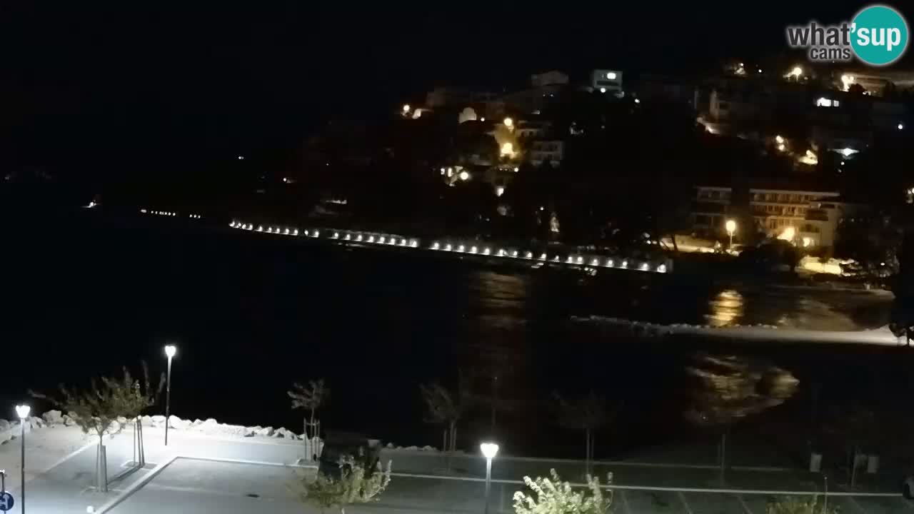 Baška Voda live | webcam spiaggia Podluka