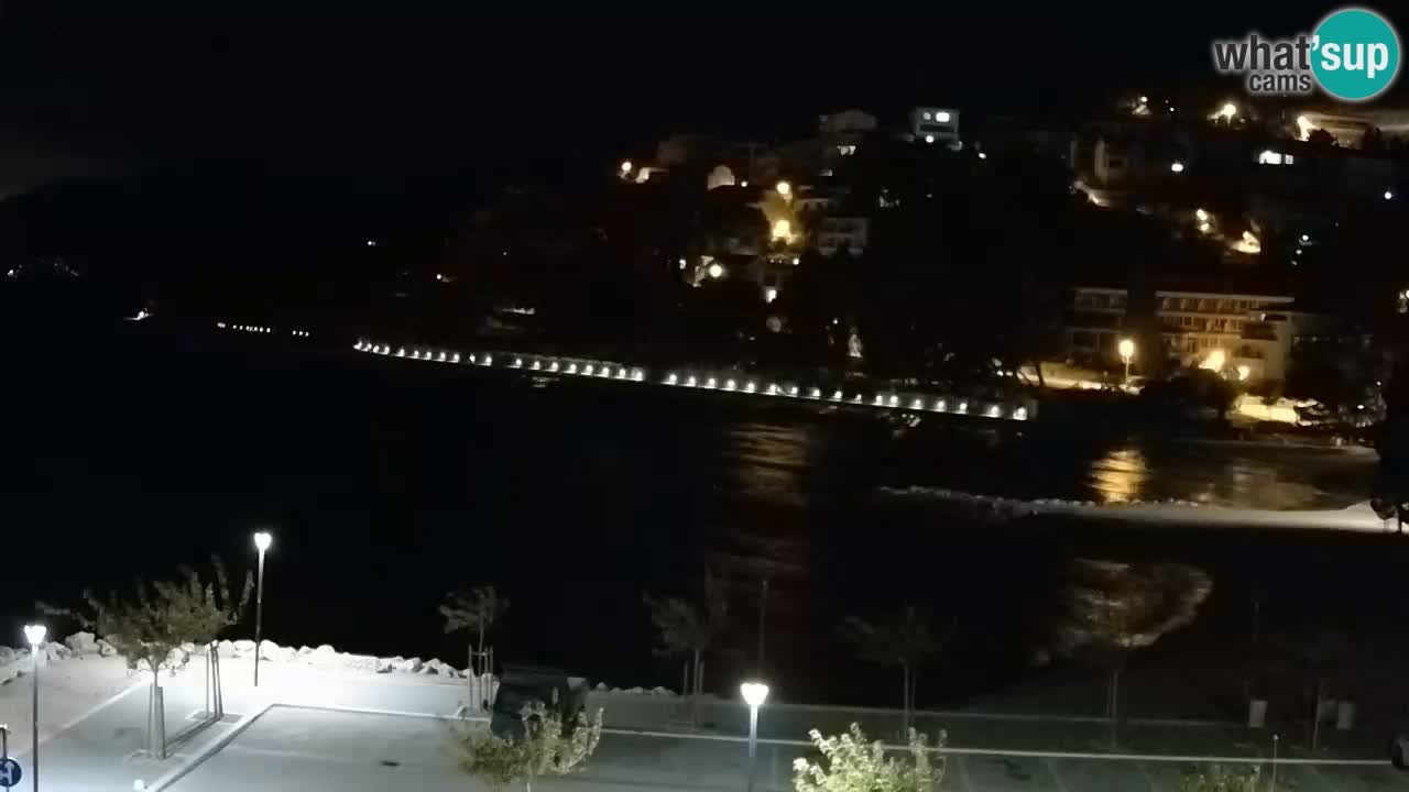 Baška Voda | webcam Podluka Strand