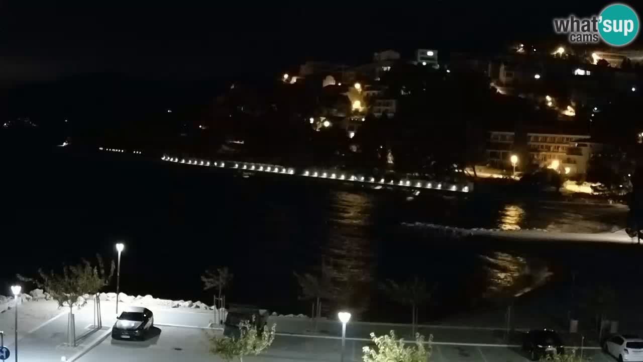 Baška Voda live | webcam spiaggia Podluka