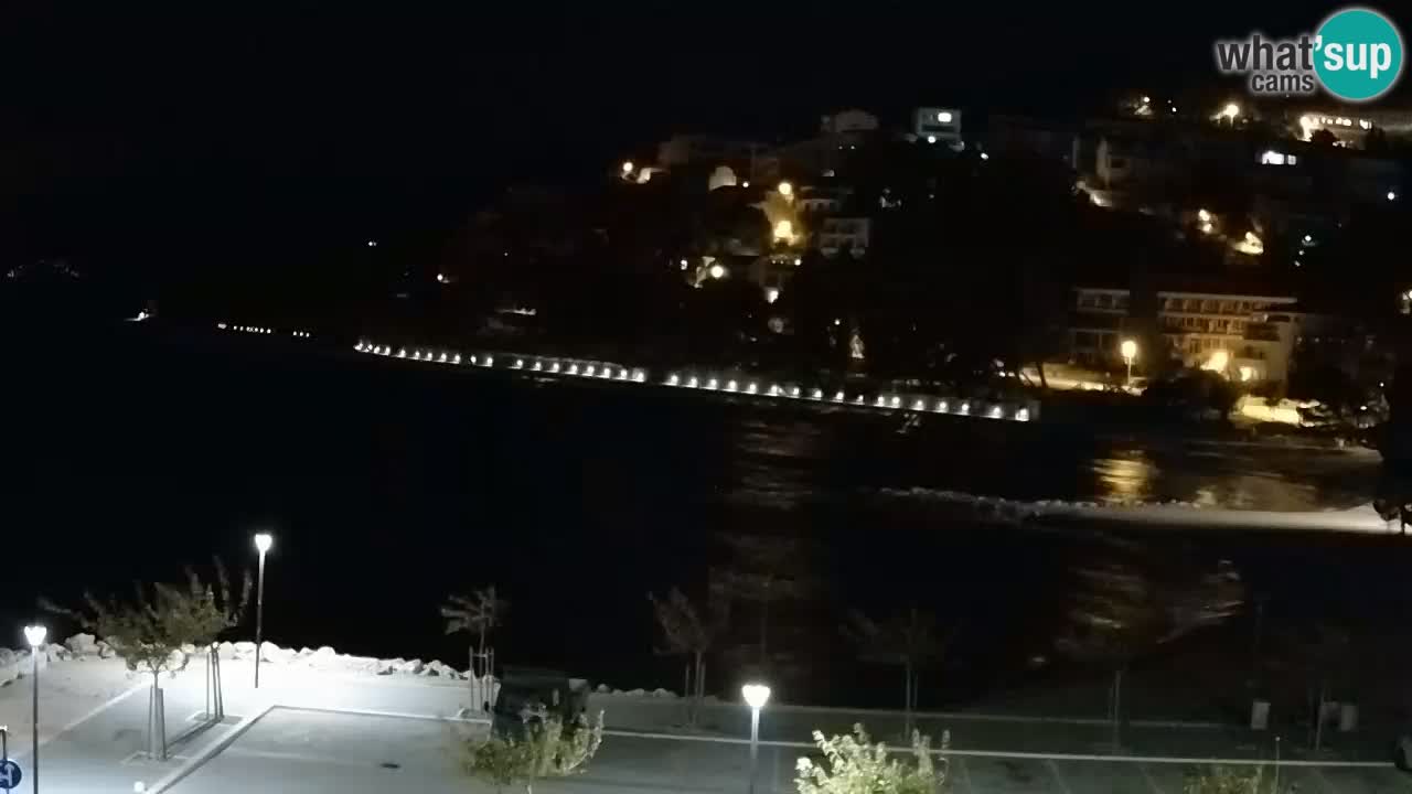 Baška Voda | webcam Podluka Strand