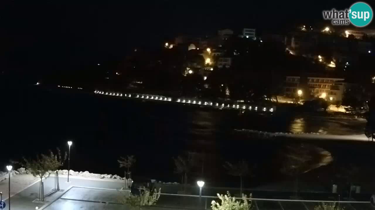 Baška Voda live | webcam spiaggia Podluka