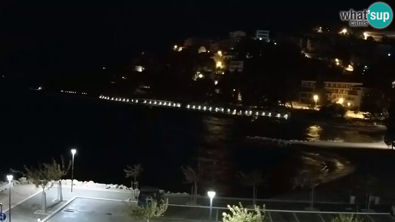 Baška Voda live | webcam spiaggia Podluka