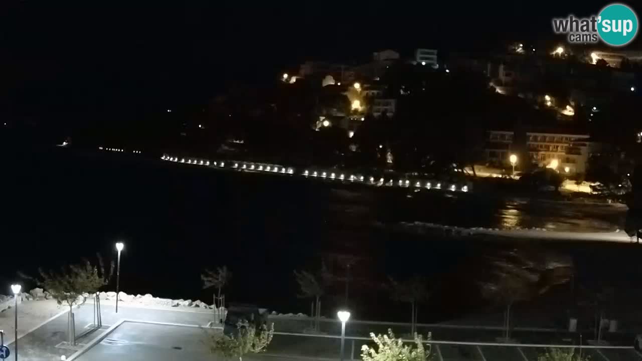 Baška Voda live | webcam spiaggia Podluka