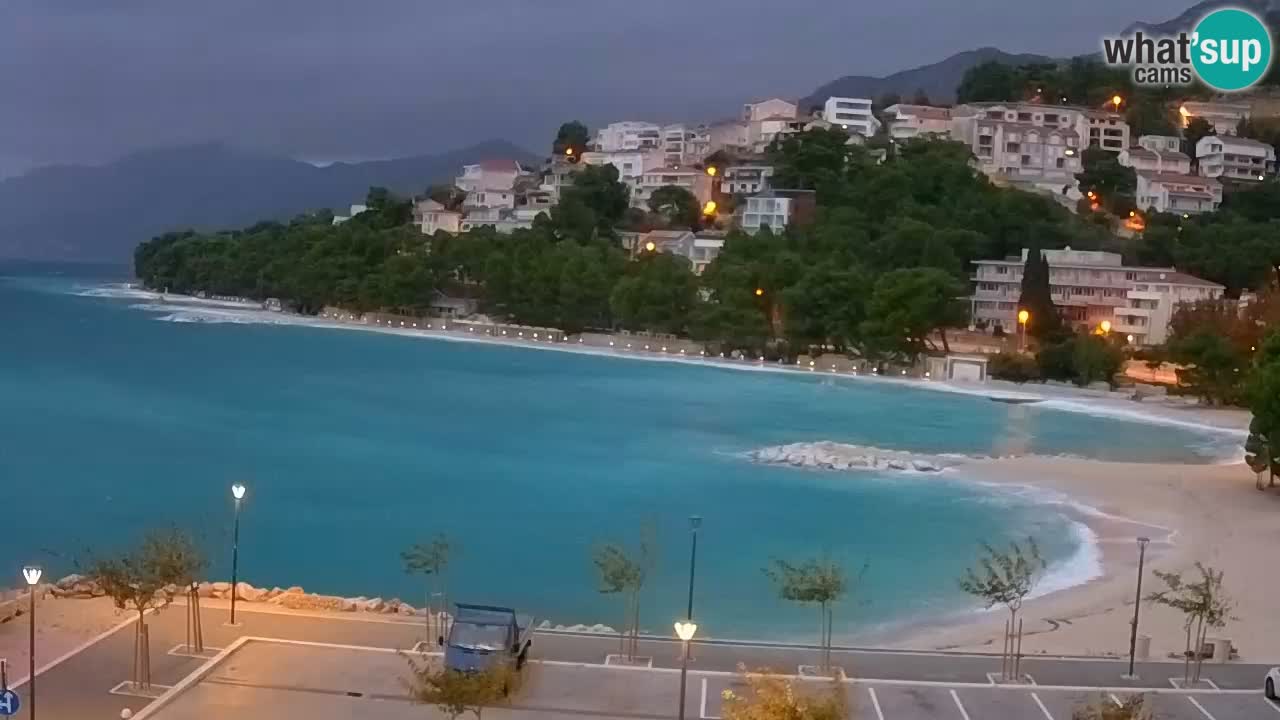 Baška Voda live | webcam spiaggia Podluka